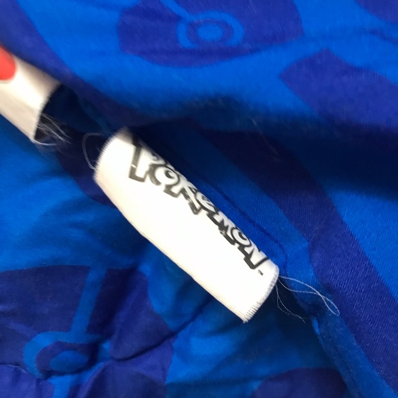 Pokemon Pikachu Blue Twin Comforter Northwest VTG 1995 - Picture 3 of 4